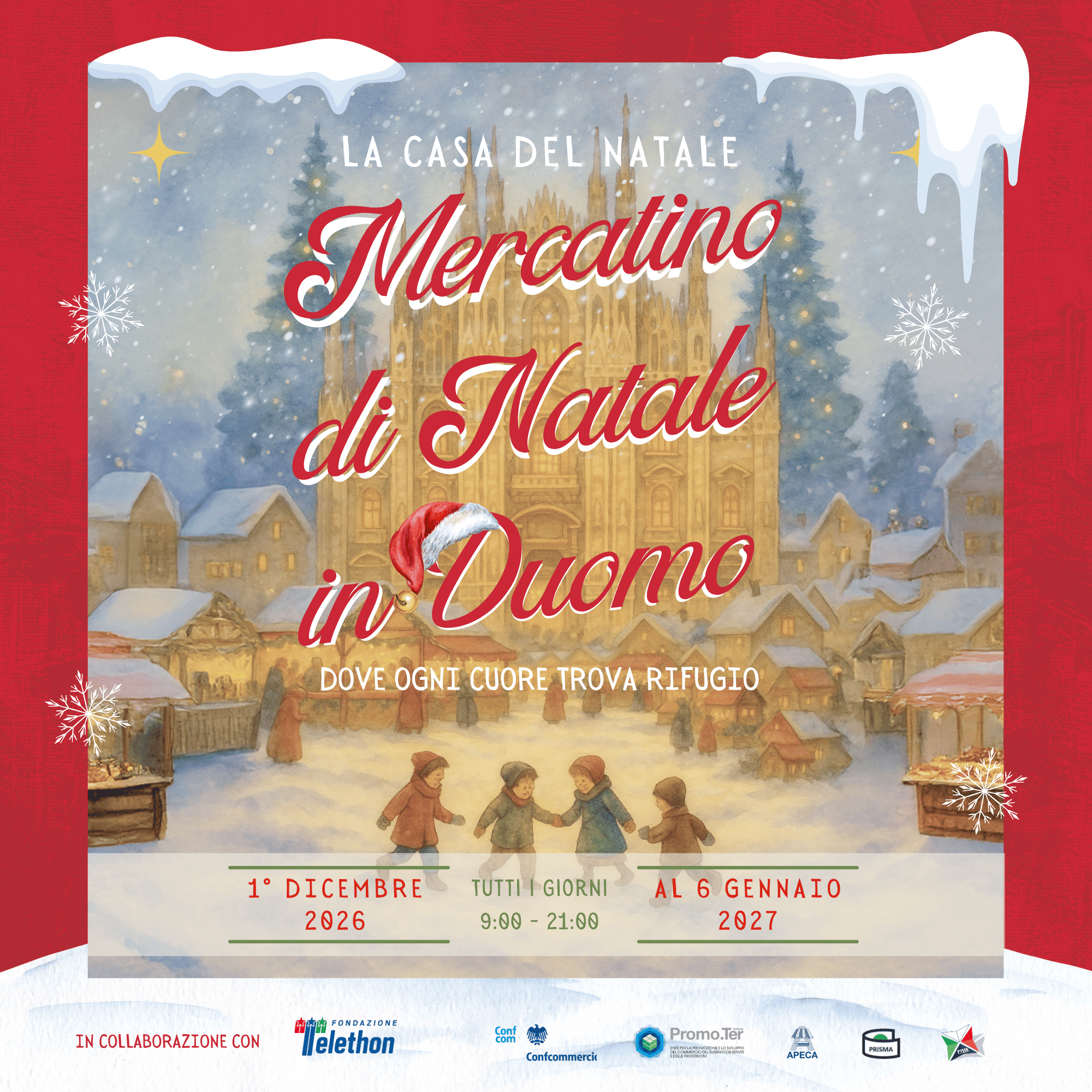 Mercatino di Natale in Piazza Duomo