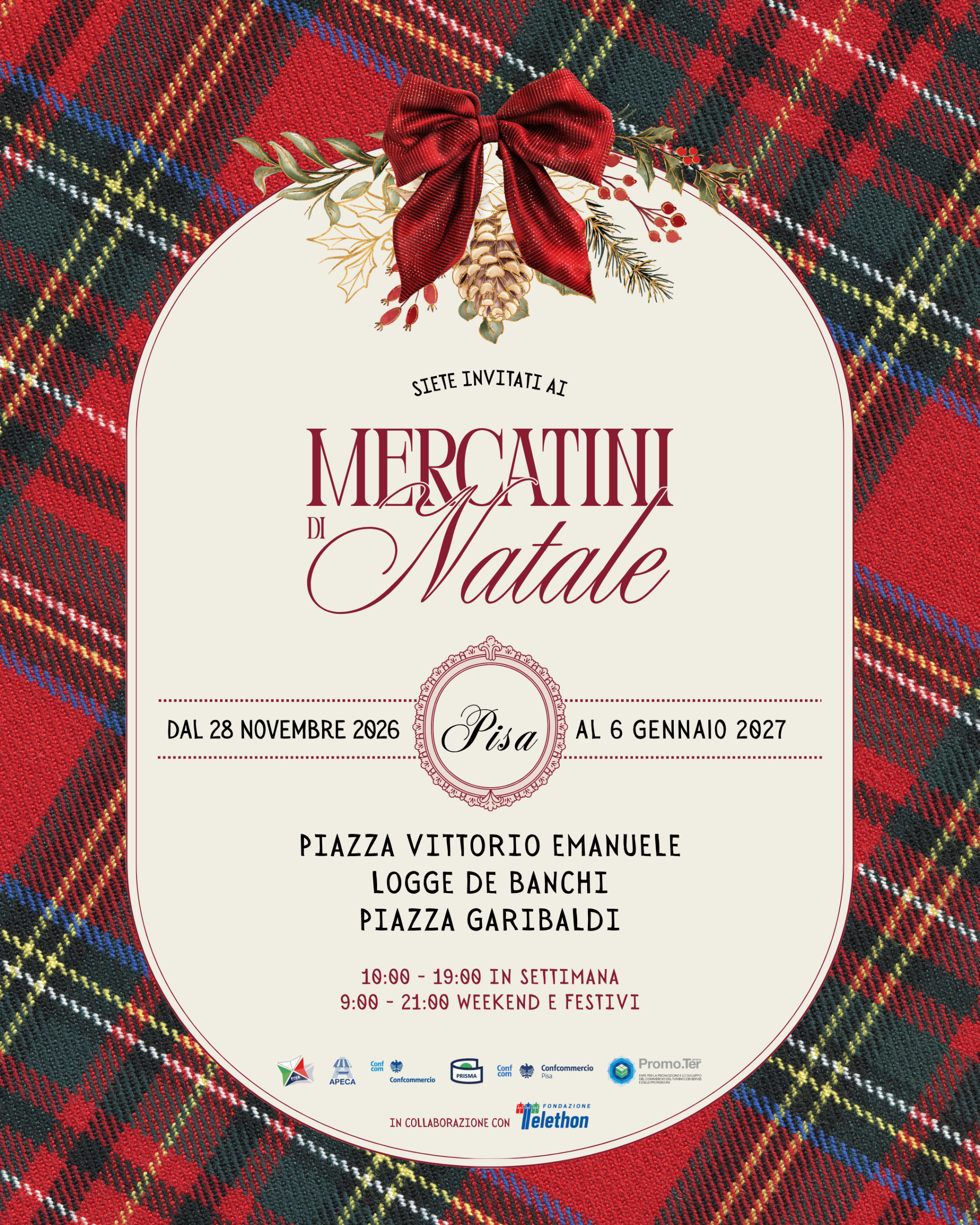 I Mercatini di Natale Pisa 2026